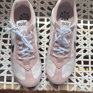 Nike Pink and White Modern Sneakers